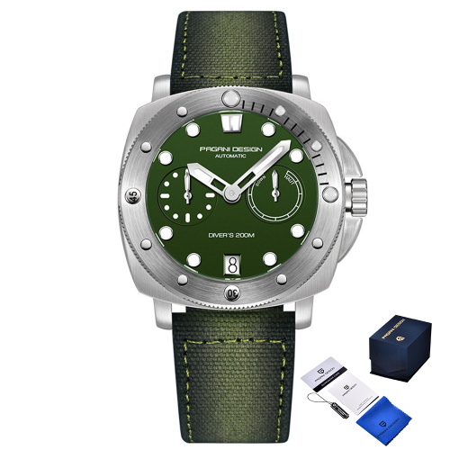 Часы мужские Pagani Design PD-1767 Silver-Green